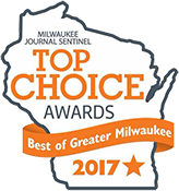 Logo for Top Choice Award for Vein Clinic - Best of Greater Milwaukee in 2017